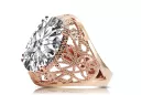 Vintage Jewlery Ring Zircon Original Vintage 14K Rose Gold vrc074r